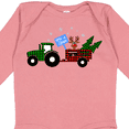 thumbnail image 4 of Inktastic Plaid Christmas Tractor With Cute Reindeer Boys or Girls Long Sleeve Baby Bodysuit, 4 of 5