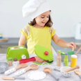 thumbnail image 4 of Children Kitchen Toys DIY Cooking Pretend Play Simulation Wooden Kitchen Food Toys For Kids Toy Set, 4 of 5