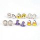 thumbnail image 5 of Halloween Coffin Moon Bat for Doll Wood Earrings Skull Candy Witch Hat Fashion Punk Ear Studs for Women Girls Accessorie, 5 of 5
