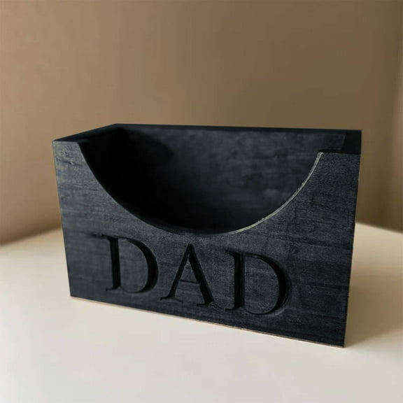 PLJFXXM Generic Wooden Hat Holder Box Hat Display Stand Decoration Baseball Cap Organizer Fathers Day Gift for Papa Dad Husband Graduation, 20cm, Black