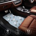 thumbnail image 6 of Yiaed Skiing penguin Bear Print Carpet Floor Mats for Cars, Auto Accessories Front & Rear Car Floor Mats Car Floor Foot Mat Sets of 4 Pieces, 6 of 7