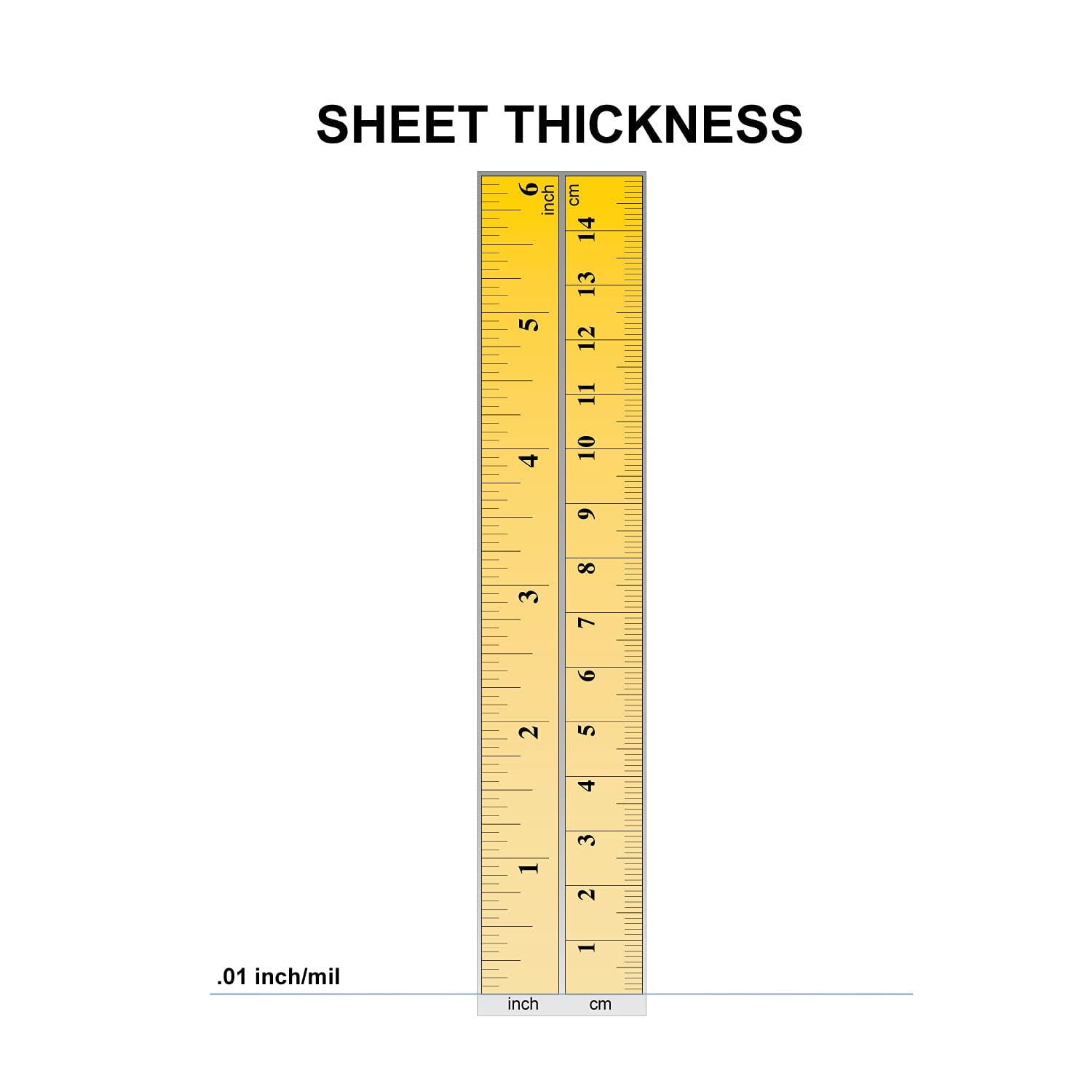 Superior Graphic Supplies Clear Gloss/Gloss Rigid Vinyl Sheet - .010 inches (10mil) Thickness x 11 inches Wide x 17 inches Long for DIY, Display, Projects, Prints and Crafts, Pack of 6
