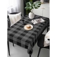thumbnail image 6 of Pastoral Style Table Cloth 54x108 Inch Rectangle, Black Grey Lattice Waterproof Tablecloth Washable Table Cover for Party Picnic Dinner Decor, 6 of 9