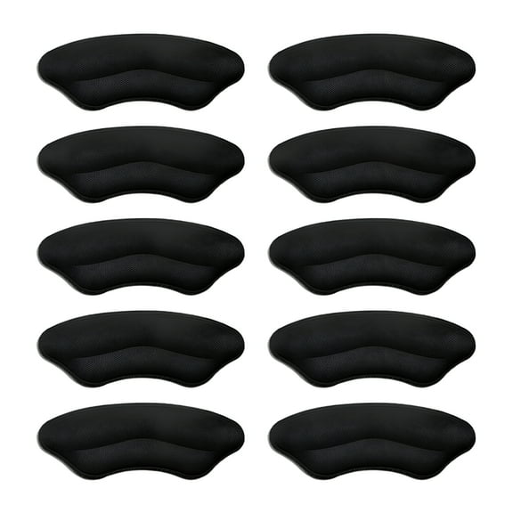 TELOLY 10Pcs Invisible Heel Pads for Big Shoes Women Heel Inserts Women Heel Grips Shoes Heel Protectors Shoe Filler to Make Shoes Fit Tighter