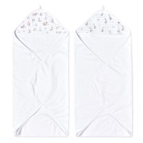 aden anais essentials cotton hooded towels, Tpink, Country Floral, Girl, 2-pack