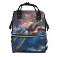 thumbnail image 1 of Fotbe Night Sky Turtle Mochila Maternidad - Lona de Sarga Impermeable, Mochila de Pañales de Gran Capacidad con Múltiples Bolsillos y Correas Ajustables, 1 of 6