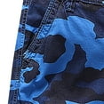 thumbnail image 4 of UVEASISHA Mens Camo Cargo Shorts Big and Tall Straight Leg Short Pants Summer Outdoor Hiking Work Shorts with Pockets Dark Blue 34, 4 of 6