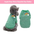 thumbnail image 2 of Billuyoard Ropa para perros, suéter para mantener el calor para mascotas, dulce regalo, chaleco transpirable para cachorros, camisa para Ropa para mascotas Verde XS, 2 of 6