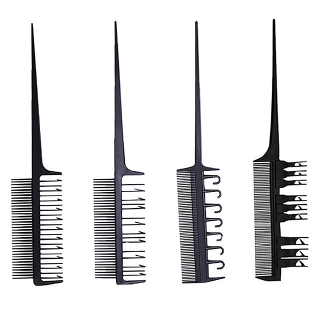 COSMOBETTY 1 Peine Para Barbería Y Teñido Negro Práctico Para Estilo Y Separación De