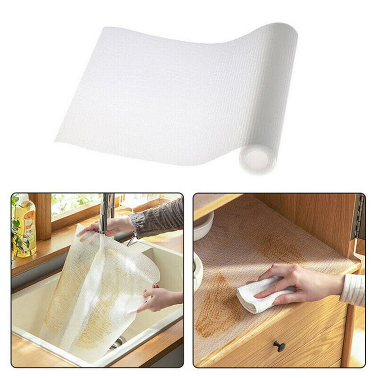 Clear Kitchen Cabinets Liner, Non-stick Drawer Mat, Eva Protector