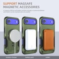 thumbnail image 6 of Decase Magnetic Case for Apple iPhone Air,Hard Hard PC+TPU Dual-Layer Hybrid Case with Stand, Compatible with Mag-Safe,Built in Kickstand, Military Grade Drop Protection Shockproof Case,Armygreen, 6 of 7