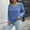 Sky Blue, variant on BONIXOOM Fall Sweaters Baggy Fit Sweater Cardigan Vacation V-Neck Womens Sweaters Cardigan White L(US:8)
