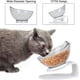 thumbnail image 2 of Comedero doble para gatos, comedero para mascotas con soporte elevado, comedero perfecto para gatos., 2 of 3