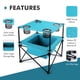 thumbnail image 5 of VILLEY Mesa de picnic portátil para acampar, mesa de playa plegable liviana con 4 portavasos y bolsa de transporte para campamento, viajes, pesca y actividades al aire libre, 5 of 5