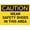 Warning Sign 3, variant on Caution Wear Safety Shoes Reflective Aluminum Warning Sign 12 x 8 Inches - with Symbol, Indoor Outdoor Use for Factory, Warehouse, Construction
