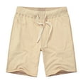 thumbnail image 1 of JHLZHS Men Shorts Male Pure Cotton Washed Spring and Summer Sports Shorts Solid Color Lace Large Size Multi Pockets Pants Overalls Shorts Mens Basketball Shorts with Pockets, 1 of 6