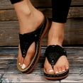 thumbnail image 5 of Fashion Shoes for Ladies Wedge Slippers for Women Summer Wedges Shoes Women Home Slippers Women Slippers Bohemian Sandals Flip Womens Summer Slippers Flops, 5 of 8