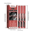 thumbnail image 2 of Lilixerw 3ml Paint Pen For Car Tires,Tire Paint Pen,Waterproof Tire Marker Lettering Paint Pen,Allow You to Get The Real Professional Look of Car Tires(3pcs), 2 of 8