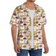 thumbnail image 2 of Fotbe Mushroom Camisa Estampada de Manga Corta para Hombre, Casual de Verano, Estilo Playero, Sin Arrugas-Small, 2 of 5