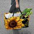 thumbnail image 7 of Sunflower seamless printing Large Capacity Reusable Foldable Oxford Cloth Toy Basket - Beach Bag, Shopping Bags, Laundry Basket, 7 of 7