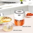 thumbnail image 2 of TORUBIA Mini Electric Garlic Chopper, Mini Food Chopper Electric with USB Charging Powerful Garlic Press Chopper, Portable Small Food Processor for Pepper Garlic Chili Vegetable Nuts Grinder(White), 2 of 7