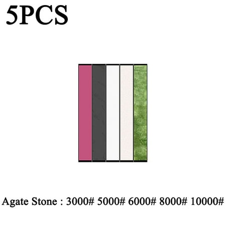 

120-3000# Whetstone with Base Auxiliary Sharpening Tool Accessories Diamond Agate Stone Set Home Kitchen Outdoor Knife Sharpener