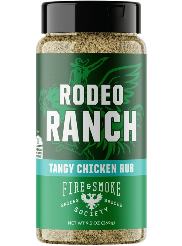 Fire & Smoke Society Rodeo Ranch Chicken Seasoning, 9.5 oz Mixed Spices & Seasonings