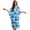 Blue Tropical Palm Tree, variant on Womens Beach Coverup Summer Outfit Plus Size Swimwear Cover Up Maxi Beach Dress Sea Turtle Hibiscus Flower Print V-Neck Loungewear Resort Wear for Vacation