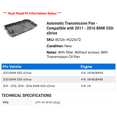 thumbnail image 2 of Automatic Transmission Pan - Compatible with 2011 - 2016 BMW 550i xDrive 2012 2013 2014 2015, 2 of 2