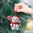 thumbnail image 4 of nTRIUQJ Snowman Ornaments for Christmas Tree Hanging for Tree Crafts Holiday Decor Xmas Party Supplies D, 4 of 5