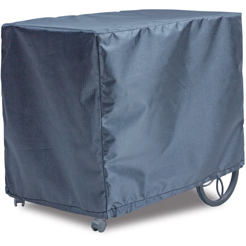 Shield Gold 2Layer Polyester Fabric Outdoor Tea Cart Cover 37.5x26x32/33.5" Charcoal Grey