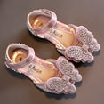 thumbnail image 6 of Otqutp Breathable Baby Girls Footwear Fashion Summer Girls Dance Shoes Princess Dress Performance Shoes Cartoon Butterfly Shape Rhinestone Pearl Sequin Solid Color, 6 of 6