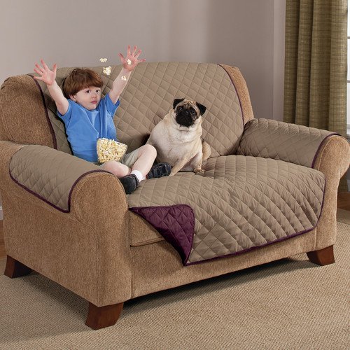 Couch Guard Home Solutions Box Cushion Loveseat Slipcover