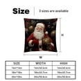 thumbnail image 5 of Santa Claus Set of 2 Velvet Throw Pillow with Unique Patterns - 16x16, 18x18, 20x20 Inches for Various Occasions - Pillows Covers Throw Pillow Inserts Pillow Inserts, 5 of 6