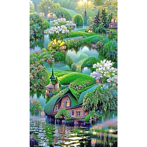 Diamond Painting 5D DIY Full Round Drill Manor Kit Decoración del hogar Craft (B5918) FLhrweasw Nuevo