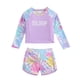 thumbnail image 1 of Odeerbi 4-8 Años Niñas Manga Larga Trajes de Baño Antisarpullidos Playa de Verano Dos Piezas Entrenamiento Atlético Traje de Baño Hawaiano Traje de Baño de Surf Bañador Conjunto, 1 of 7