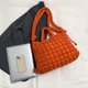 thumbnail image 2 of Bolso Hombro Acolchado Plisado Burbujas Popular Mochila Escolar Acolchada Gran Capacidad para Estudiantes F () Naranja, 2 of 9