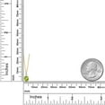 thumbnail image 4 of Gem Stone King 10K Yellow Gold Green Peridot and White Lab Grown Diamond Pendant Necklace for Women (0.60 Cttw, Round 5MM, Gemstone August Birthstone, with 18 inch Chain), 4 of 5