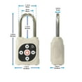 thumbnail image 4 of eGeeTouch 5-05305-94 Smart Mini Padlock, Silver, 4 of 6