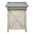 thumbnail image 6 of OSP Furniture Nashville Kitchen Island with Cement like Grey Top and 2 Stools, 6 of 11