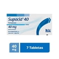 thumbnail image 1 of Supacid 40 Pantoprazol 40 mg liberación retardada 7 tabletas, 1 of 4