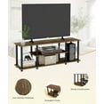thumbnail image 4 of Modern TV Stand for 50" Television, Entertainment Center with Open Storage Shelves for Living Room, Walnut, 4 of 6