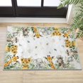 thumbnail image 2 of Artoid Mode Animals Elephant Giraffe Baby Shower Area Rug, Spring Birthday Home Decor Low-Profile Washable Door Mat for Entryway Bedroom Living Room Laundry Room Indoor 2x3 Feet, 2 of 8