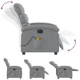 thumbnail image 5 of vidaXL Massage Recliner Chair Light Grey Fabric, 5 of 5