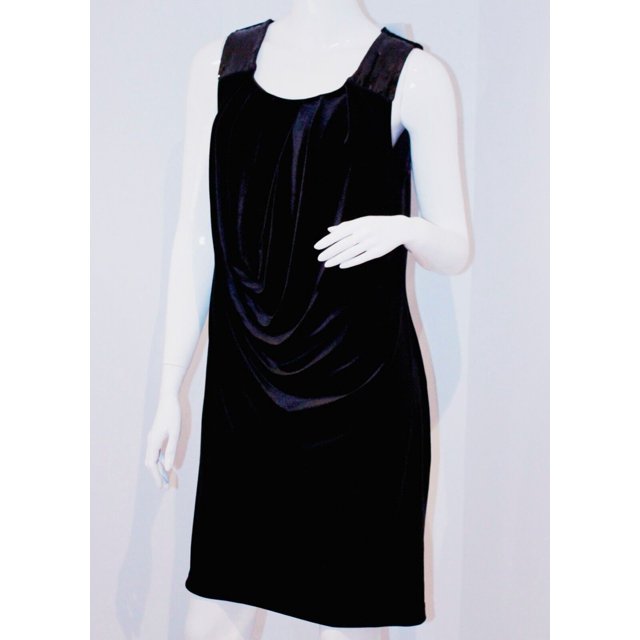 VIVIENNE VIVIENNE Tam Paillettes Ballet Rousse Velours Robe Noire ( M )