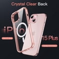 thumbnail image 4 of JETech Magnetic Case for iPhone 15 Plus 6.7-Inch Compatible with MagSafe Wireless Charging, Shockproof Phone Bumper Cover, Anti-Scratch Clear Back (Rose Gold), 4 of 6