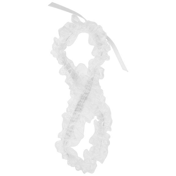 FRCOLOR Bridal Lace with Bow High Leg for Women Breathable Strap Weddings Party Bride for Prom and Performances