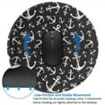 thumbnail image 4 of Disketp Anchor Small Mouse Pad 7.9x7.9 Inches,Washable Round Mousepad For Office Laptop Computer,Non-Slip Rubber Base Mouse Pads For Wireless Mouse, 4 of 9