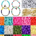 thumbnail image 4 of 4995 Piezas de de Arcilla para Pulseras, Collar, Manualidades, 18 Colores, 4 of 9