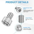 thumbnail image 2 of Uxcell 30-Pack M5 x 6mm Hex Socket Head Cap Screws Bolts, 304 Stainless Steel Machine Bolt Full Thread Precision Fasteners, 2 of 7